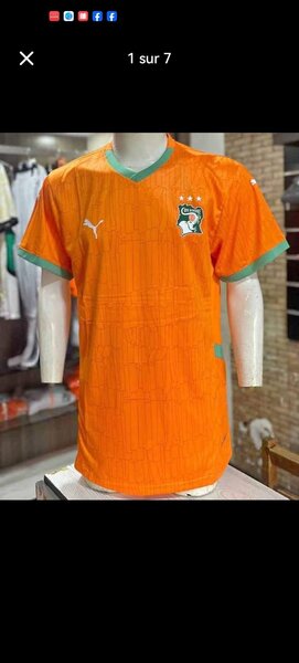 Maillot Côte d'Ivoire 2025