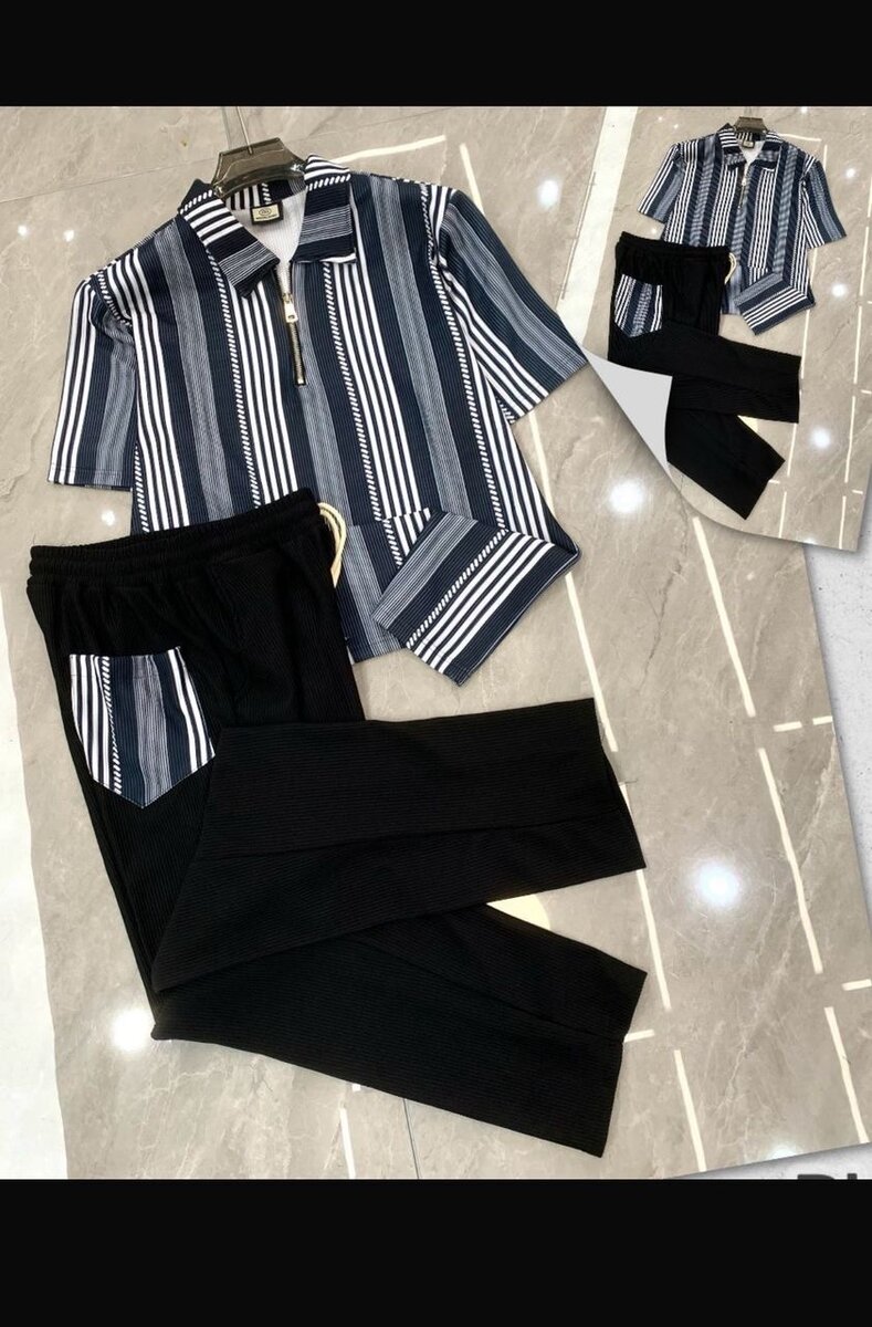 Ensemble Pyjama Rayé Homme