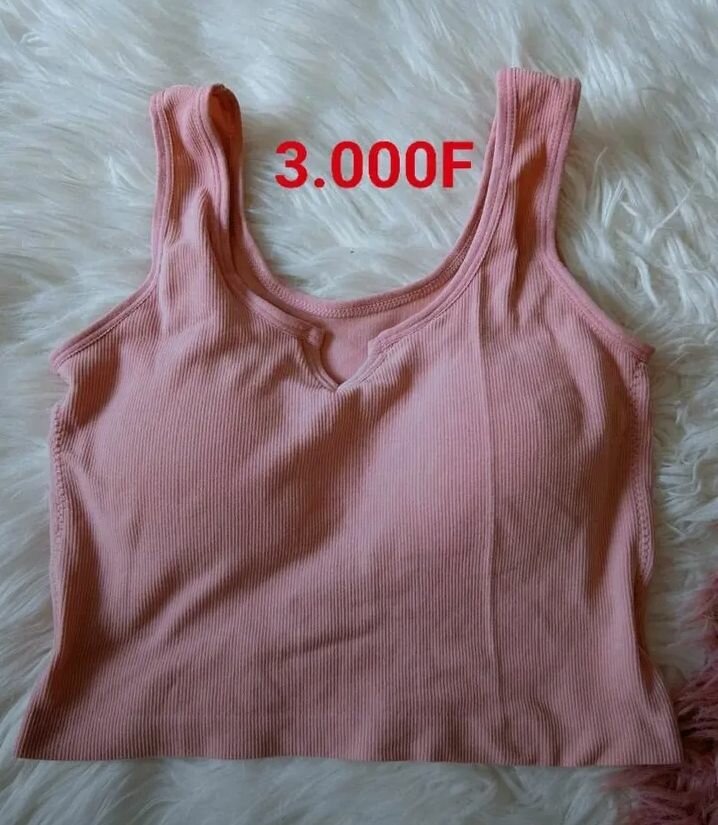 Top sans manches côtelé
