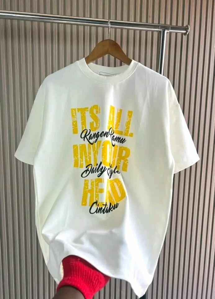 T-shirt blanc imprimé unisexe