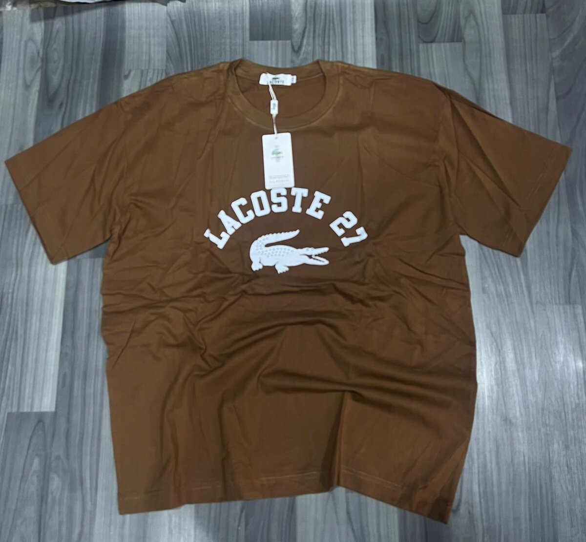 T-shirt unisexe brun tendance