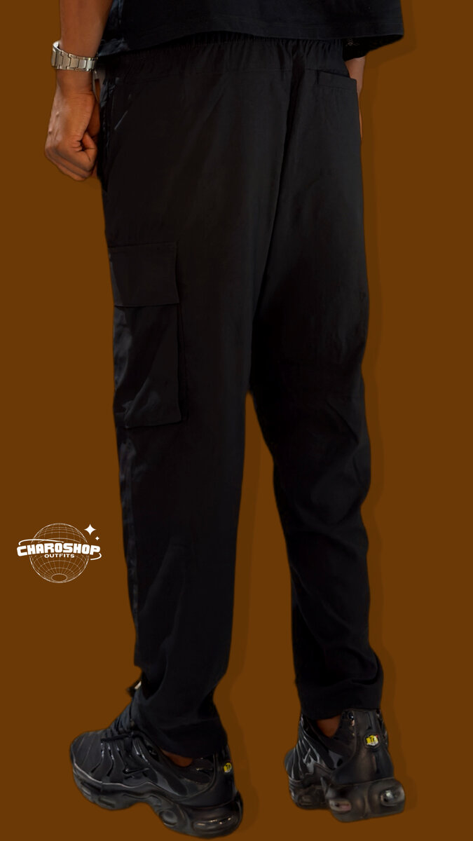 Pantalon cargo homme noir