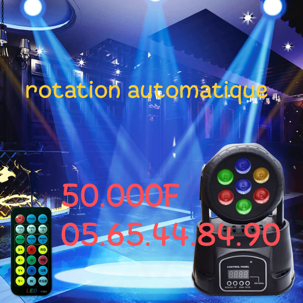 Projecteur LED à tête mobile