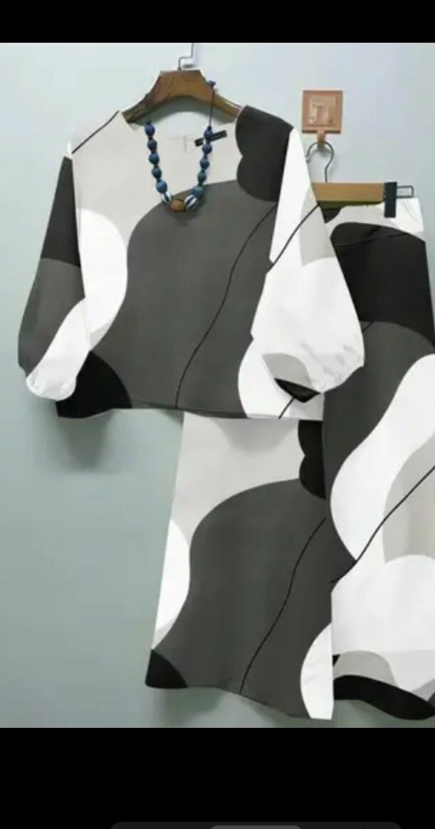 Ensemble Femme Imprimé Abstrait