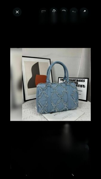Sac à main bleu tendance
