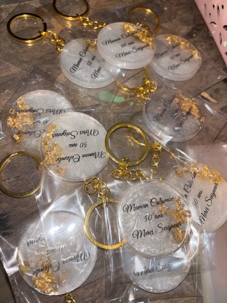 Porte-clés personnalisés en résine