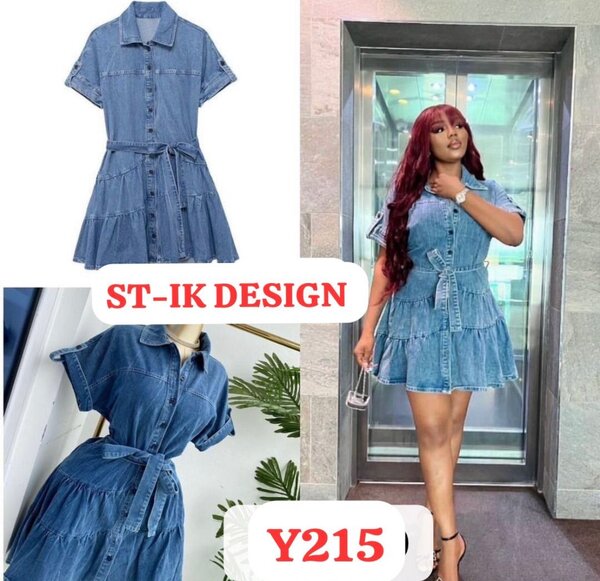 Robe en jean élégante femme