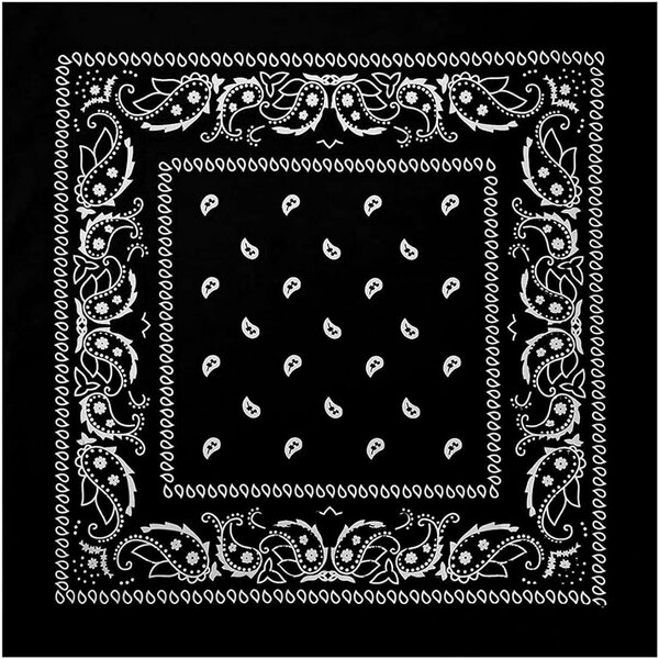 Bandana en coton noir