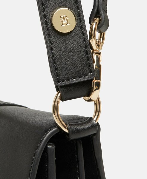 Tommy H Black Leather Handbag