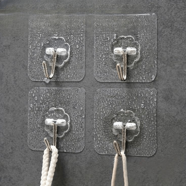 Crochets Muraux Adhésifs 12 Pièces