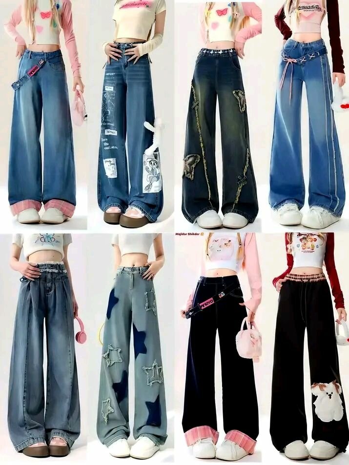 Jeans évasés tendance