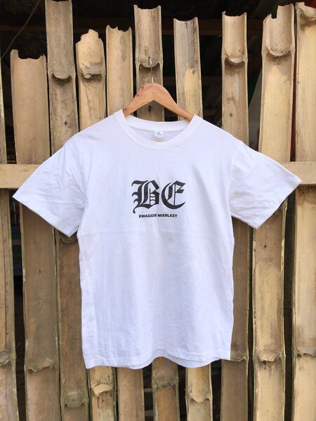 T-shirt blanc Blank my Ata