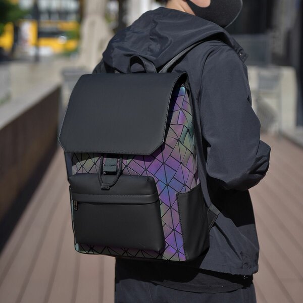 Sac à dos géométrique tendance