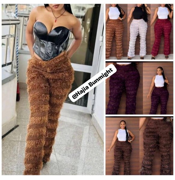 Pantalons en fourrure élégants