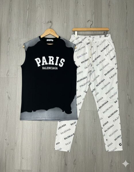 Ensemble Décontracté Paris Noir et Blanc