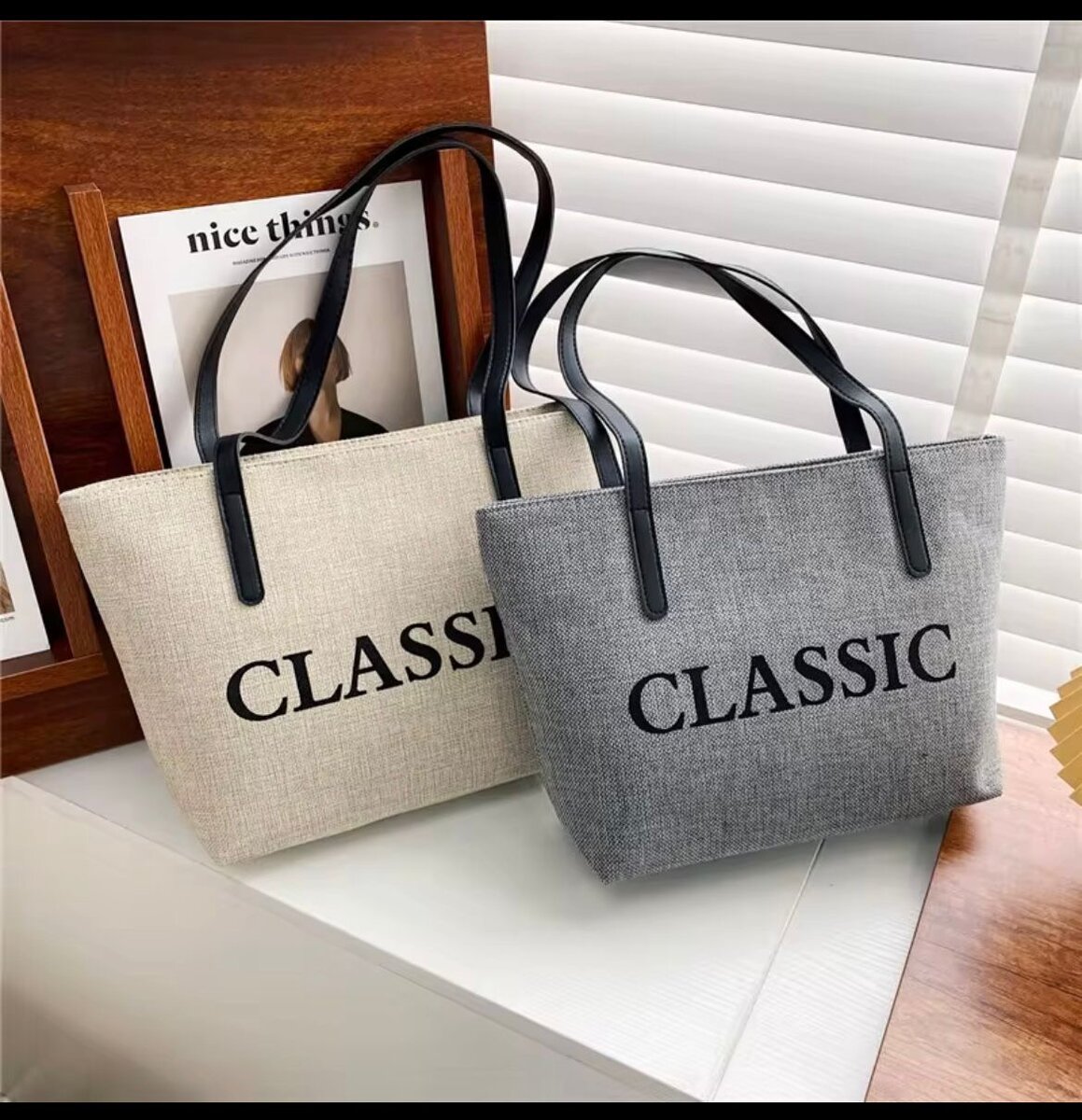 Sac cabas en toile 'CLASSIC'