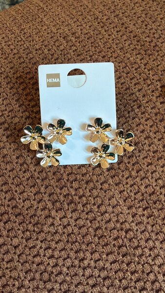 Boucles d'oreilles fleuries vives