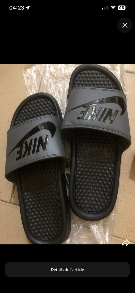 Claquettes Nike confortables