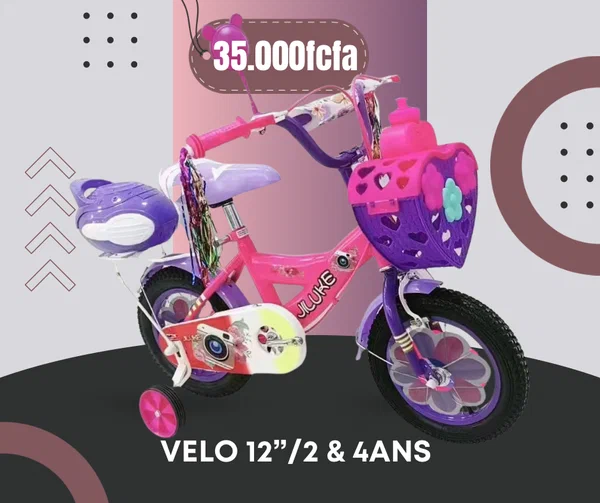 Vélo Enfant 12" Rose