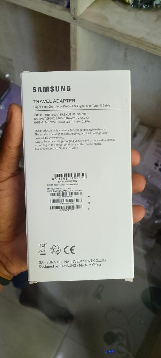 Chargeur rapide 45W USB-C