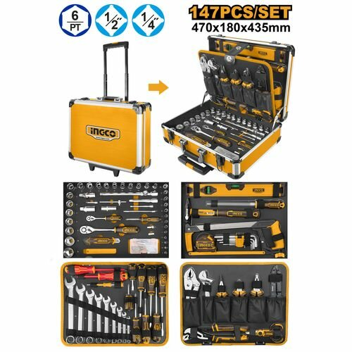 Set d'Outils 147 Pièces Ingco