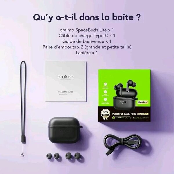 Écouteurs Oraimo SpaceBuds Lite