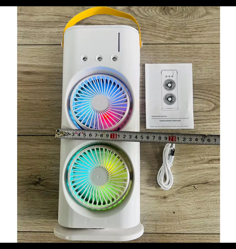 Ventilateur LED Spray Double