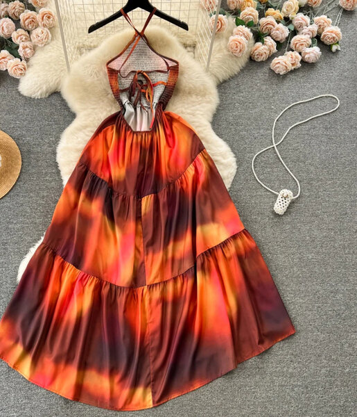 Robe de soirée dos nu été