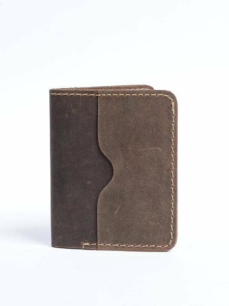 Brown Leather Card Holder (W-279)