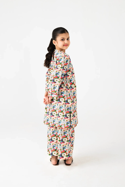 Multicolor Floral Printed Cotton Kurta Set