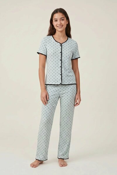 BLS - Ribbed Pajama Set - Green