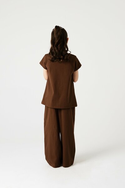 Girls Little Mocha Co-ord Set