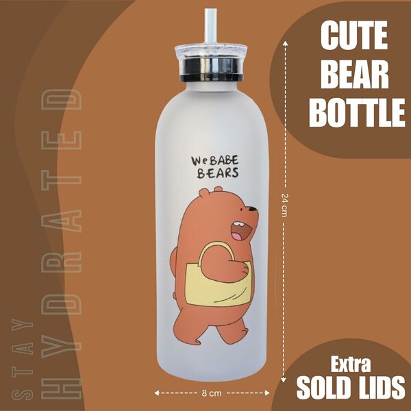 Home.Co - We Bare Bears Bottle 1000ml (Random Color)