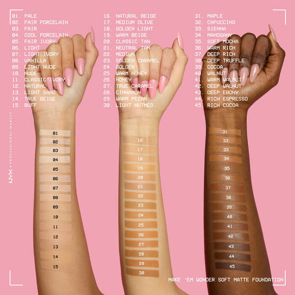 NYX - Make 'Em Wonder™ Soft Matte Buildable Foundation
