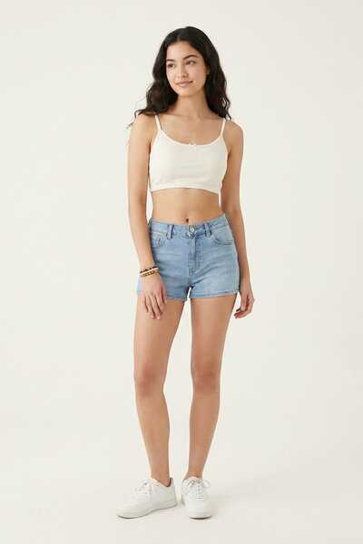 BLS - Abila Non Padded Cotton Teen Bra - White