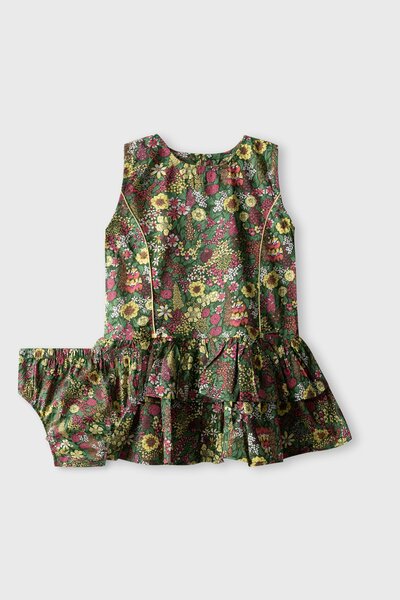 Spring Flora Cotton Dress Set