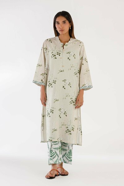 Stitched Printed Textured Shirt