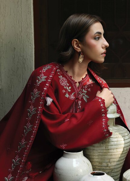 The Heirloom by Seran Unstitched Embroidered Herringbone 3 Piece Suit SN26UTH Senna D-10 - Casual Collection