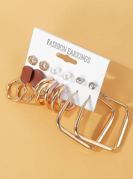 Shein - 6pairs Faux Pearl Decor Earrings