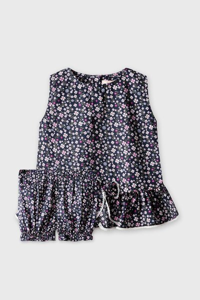 Tiny Petal Black Co-ord Set