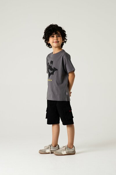Boys Bat Emblem Graphic T-Shirt