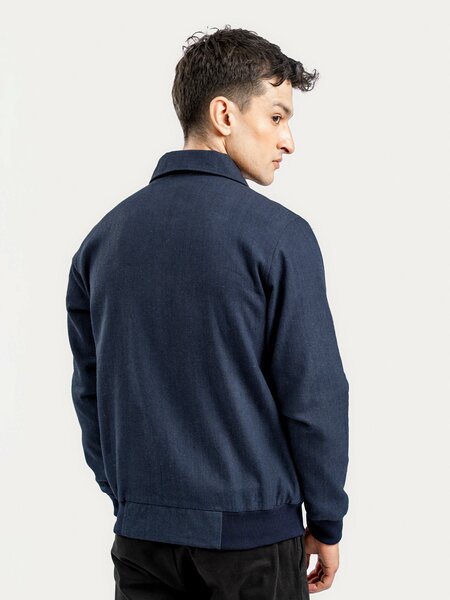 Brumano Mens RTW Solids Cotton 1 Piece Navy Blue With Cargo Pocket Winter Collection