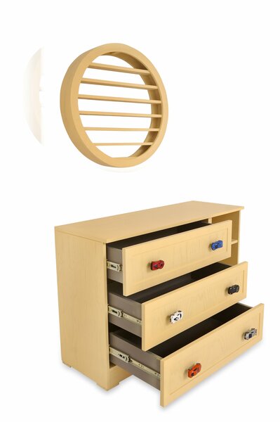 Wooden Cart Chester with Toy Car Handles