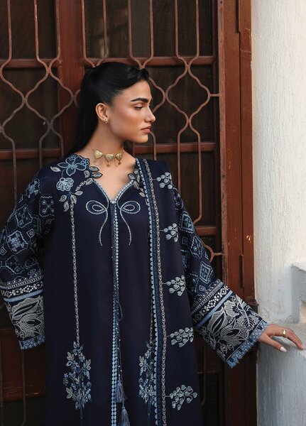 The Heirloom by Seran Unstitched Embroidered Herringbone 3 Piece Suit SN26UTH Vielle D-05 - Casual Collection