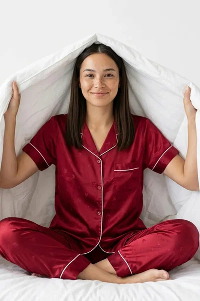 BLS - Satin Pajama Set - Maroon