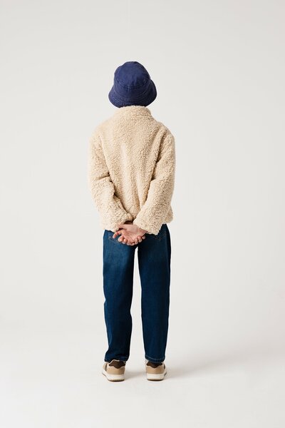 Boys Sandstone Sherpa Beige Jacket