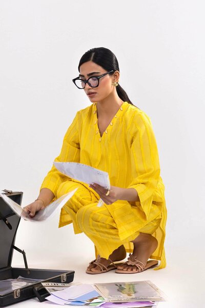 Stitched Dyed Brochia Shirt + Culotte