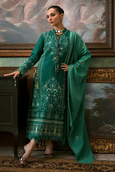 3 Piece Embroidered Suit