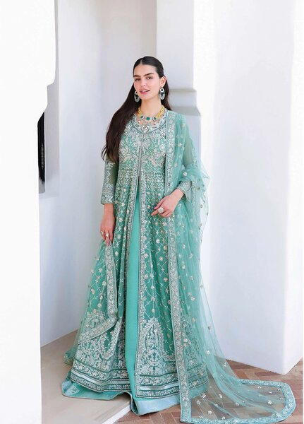Bachelorette by Mushq Unstitched Embroidered Chiffon 3 Piece Suit MU26UBF Dazzling Diva MUNCH260101 - Festive Collection
