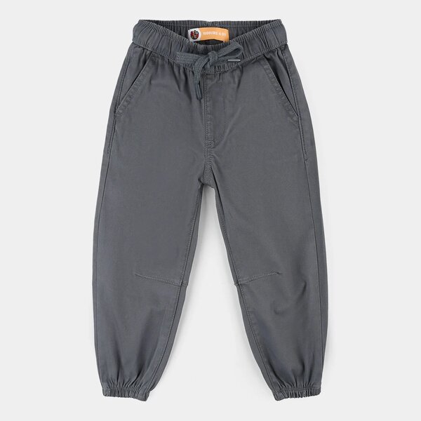 Boys Cotton Twill Pant (Brilliant) – Grey